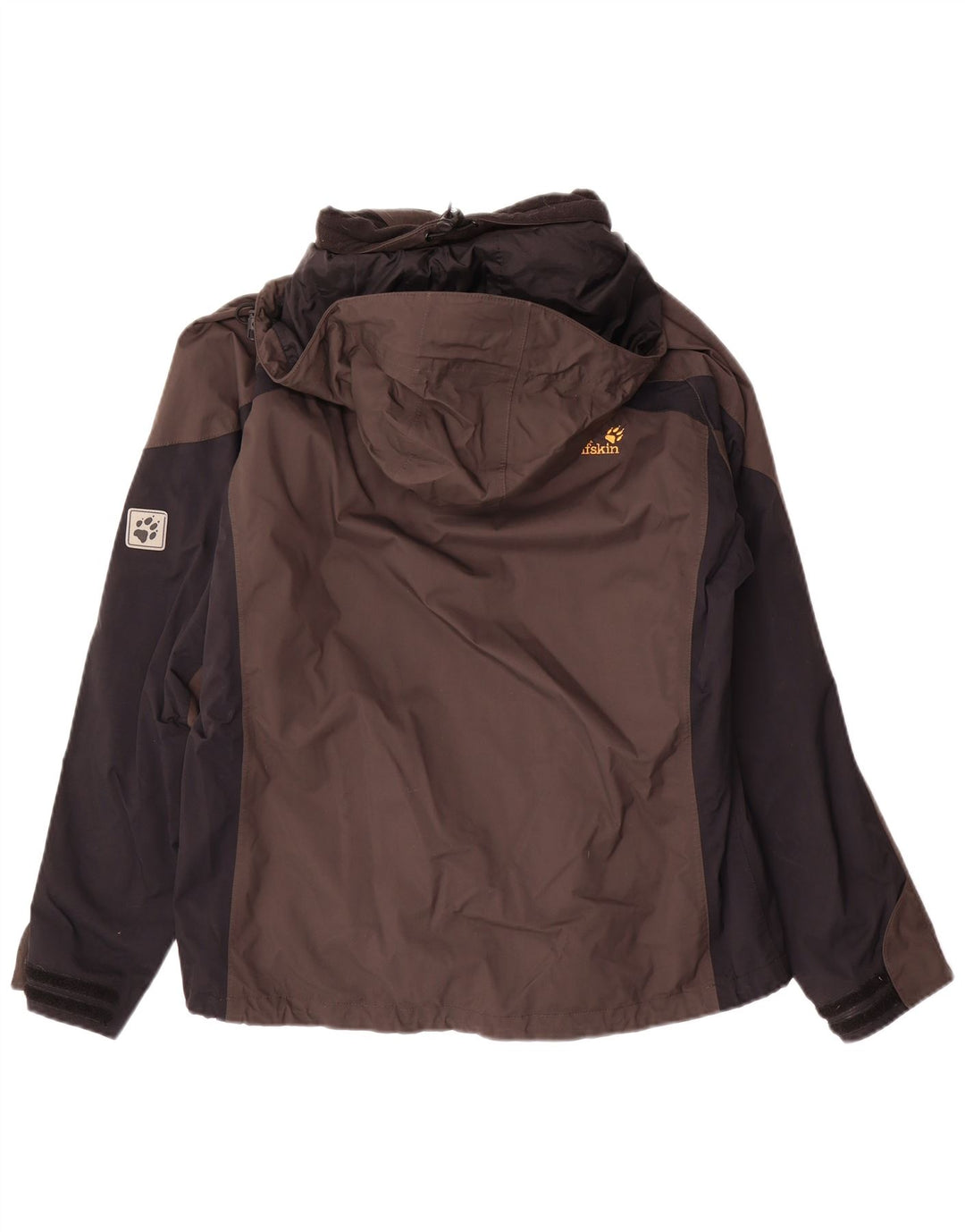 Женская куртка-дождевик оверсайз Jack Wolfskin UK 12/14 Средний Коричневый