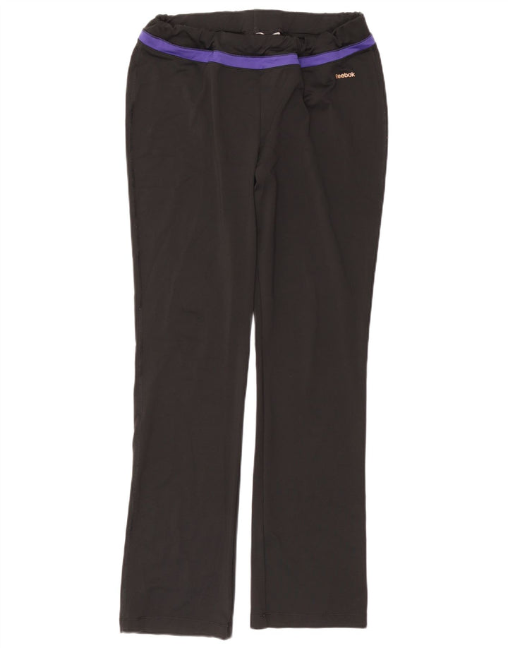 Женские спортивные брюки REEBOK UK 14, большие черные, полиэстер
