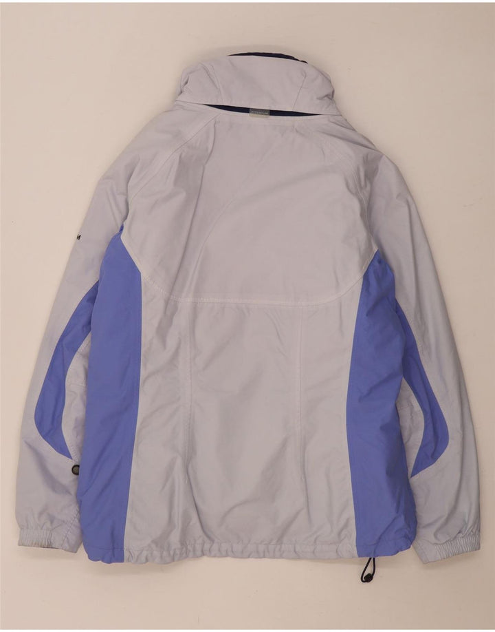 Женская титановая лыжная куртка Columbia Oversized UK 16, большая серая с цветными блоками