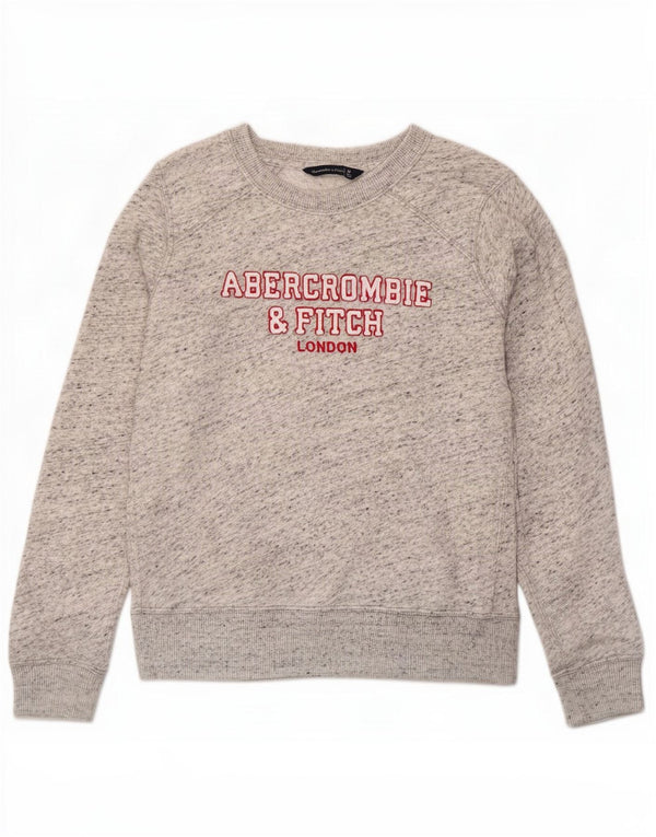 Женский свитер Abercrombie & Fitch UK 14, средний серый в крапинку