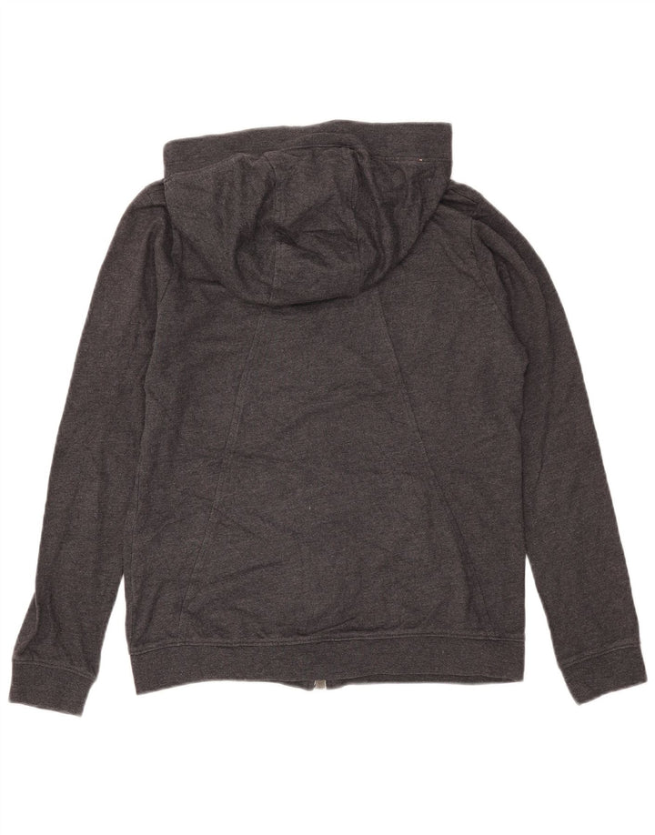 Женский свитер с капюшоном на молнии Nike UK 14, средний серый полиэстер