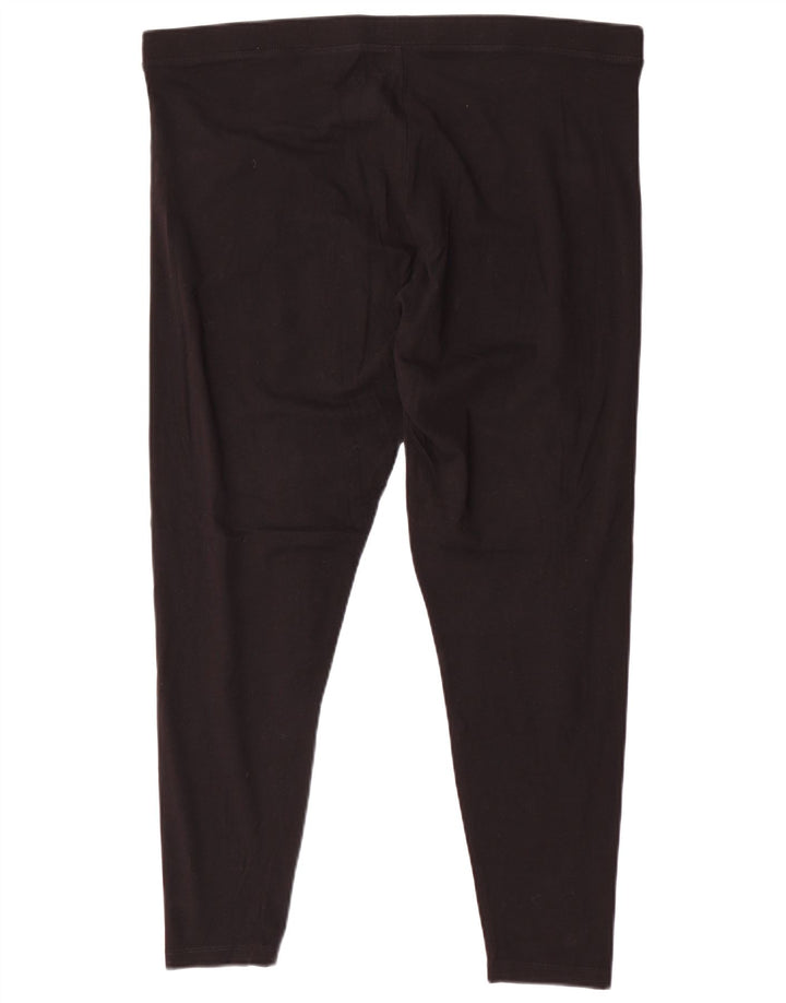 Женские леггинсы Marks & Spencer UK 20 2XL, черные, хлопковые
