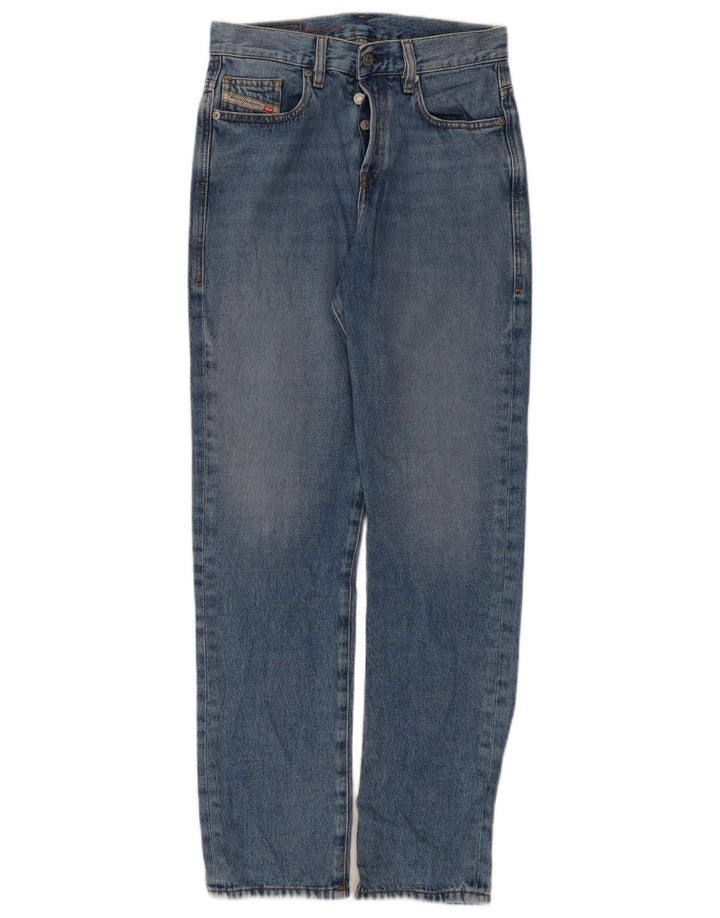 Женские прямые джинсы Diesel W26 L31 синие, хлопок