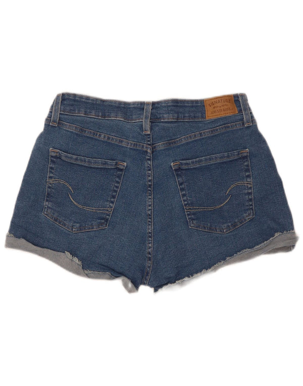 Женские джинсовые шорты Levi's с высокой посадкой, размер США 12, большой размер W31, синий хлопок