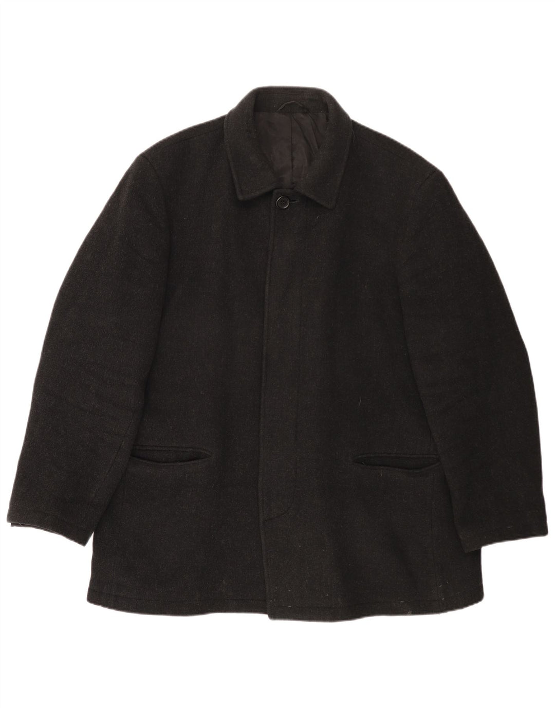 Мужское пальто Jaeger UK 42 XL серое шерстяное