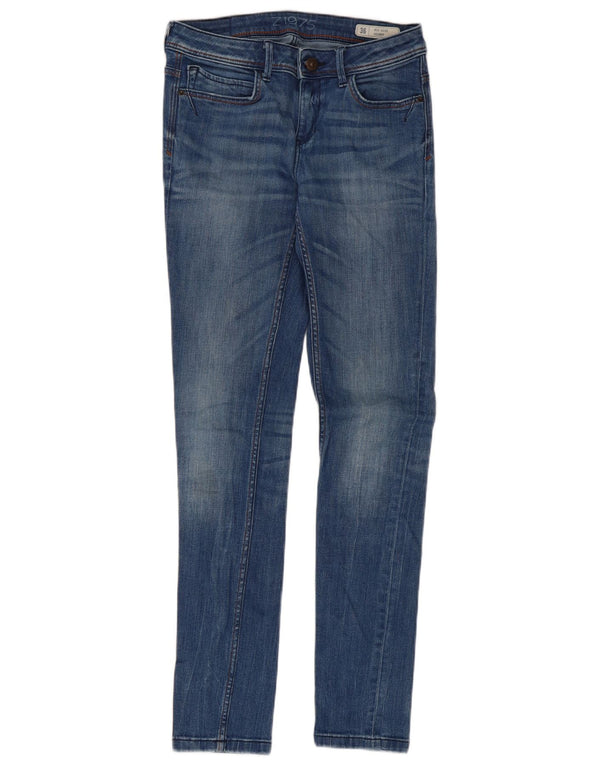 Женские джинсы скинни со средней посадкой Zara EU 36 XS W26 L29 синие