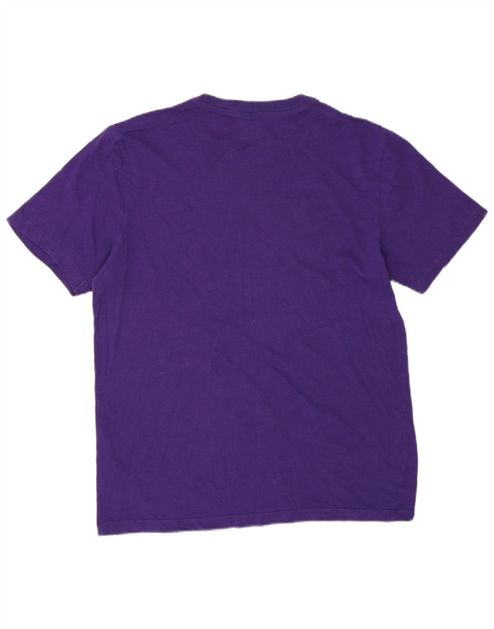 Мужская футболка с рисунком NIKE, хлопковый топ среднего фиолетового цвета