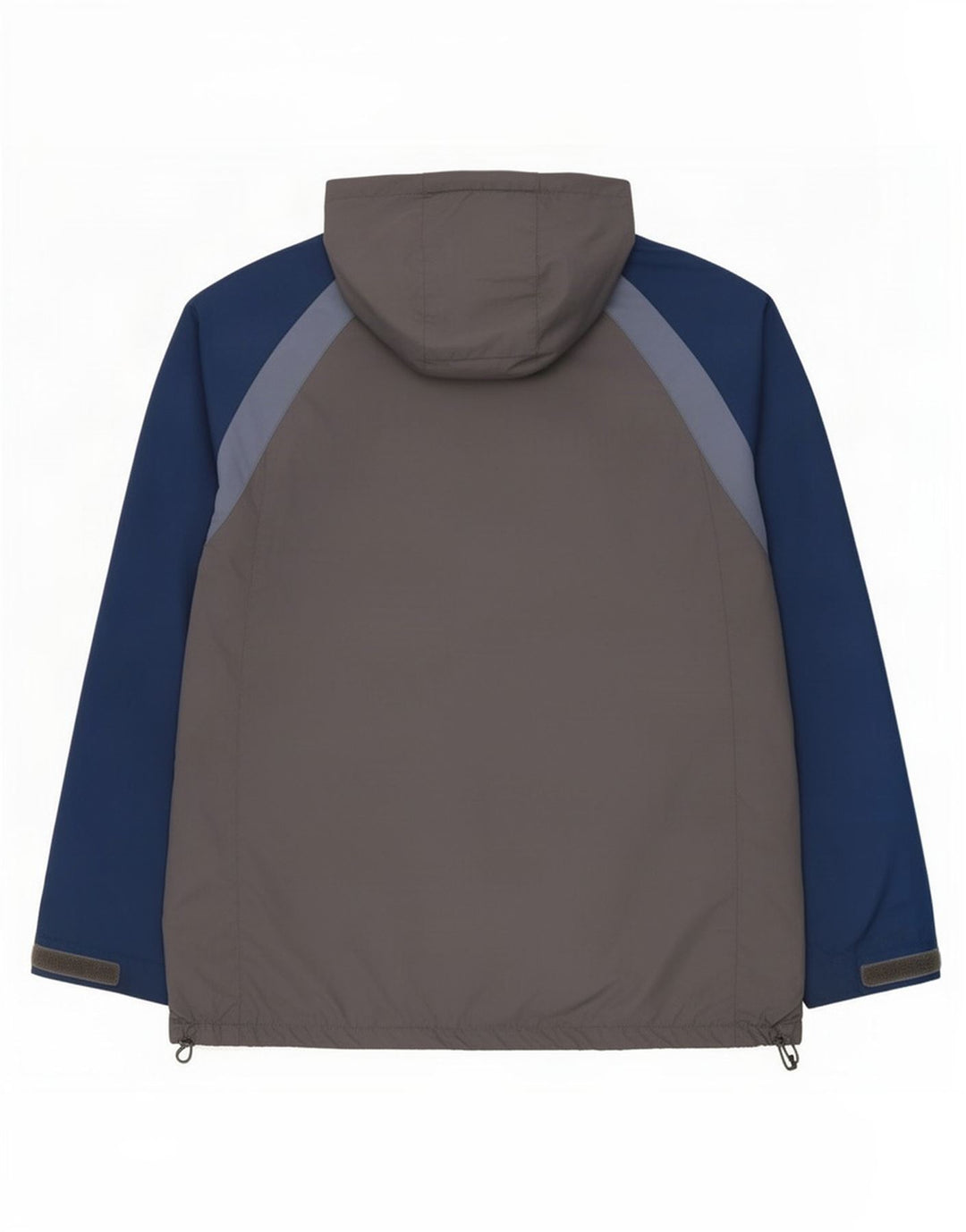 Мужская дождевик с капюшоном Fat Face UK 42 XL, серый полиэстер с цветными блоками