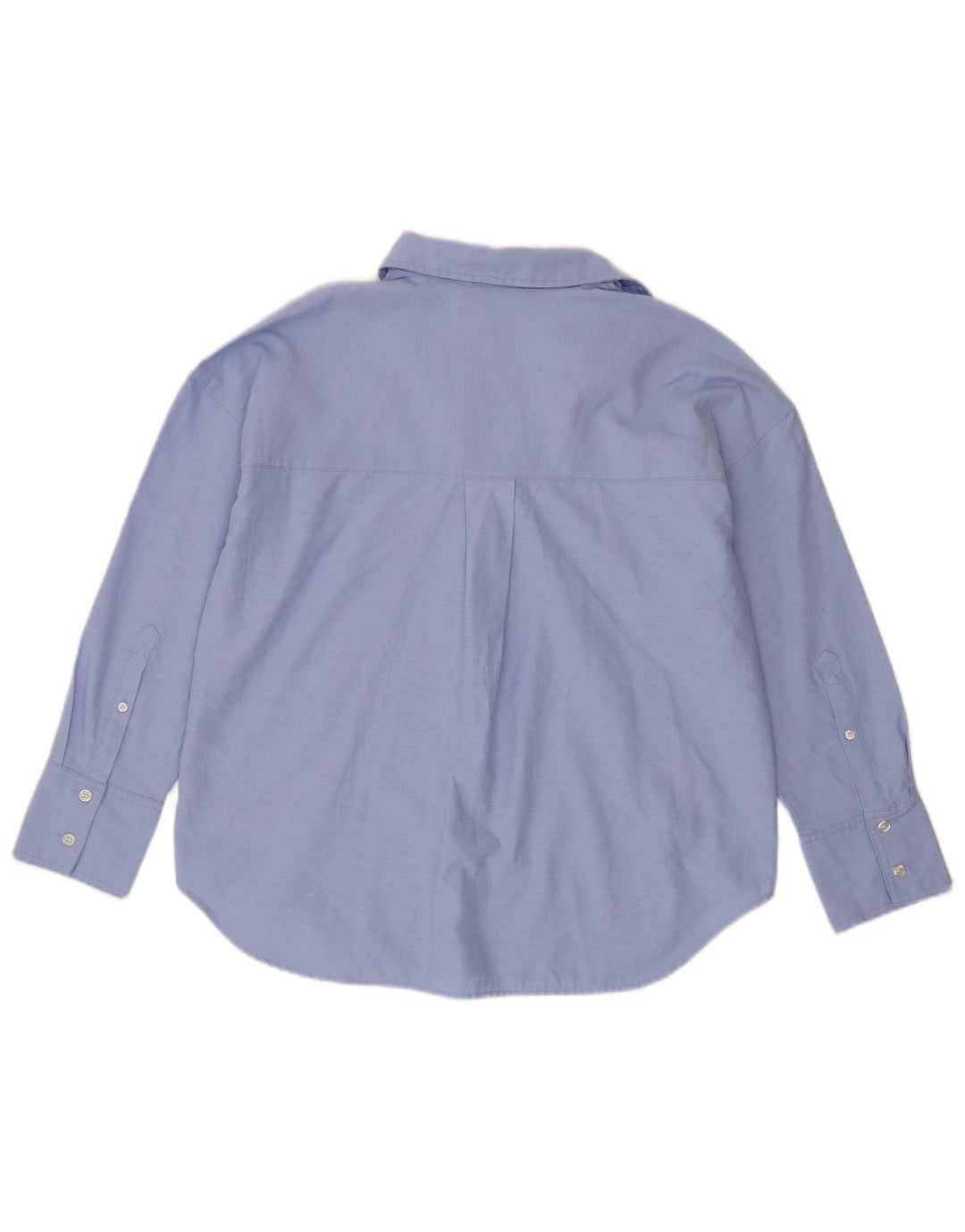Женская рубашка оверсайз Zara UK 6 XS, синяя, хлопок