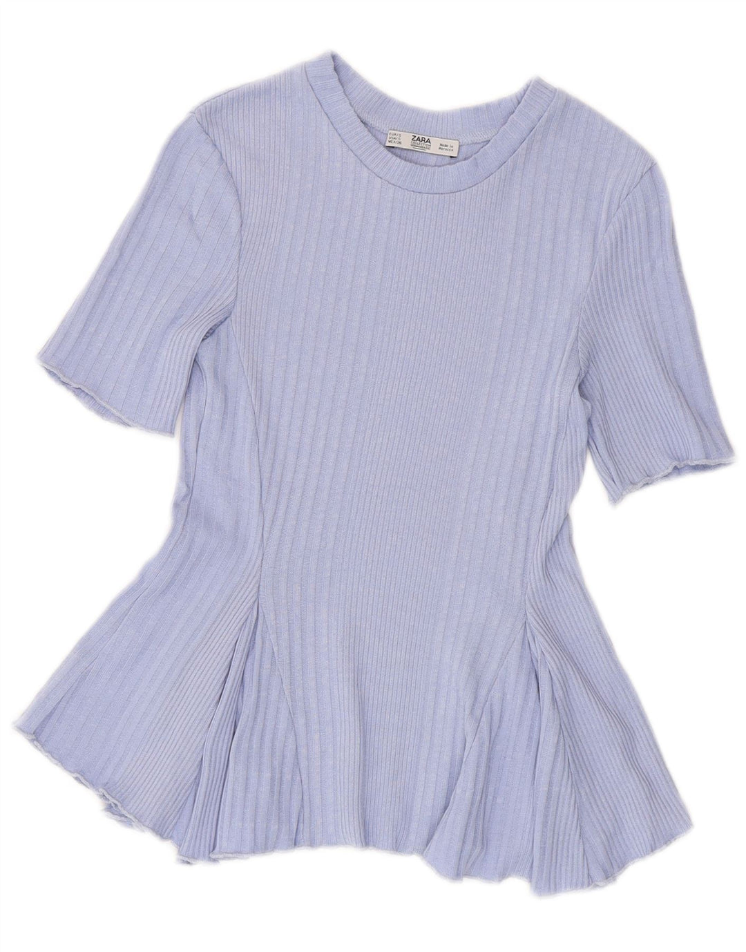 Женский укороченный топ ZARA UK 8, маленький фиолетовый