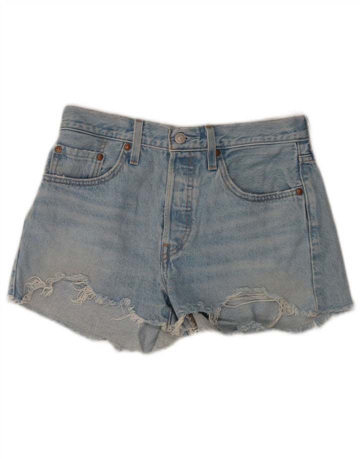 Женские джинсовые шорты Levi's W27, маленькие синие, хлопок