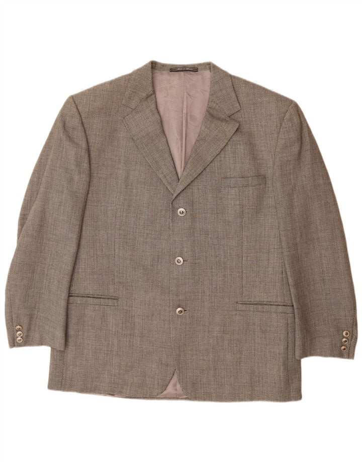 Мужской пиджак VERSACE на 3 пуговицах UK 42 XL, серая шерсть