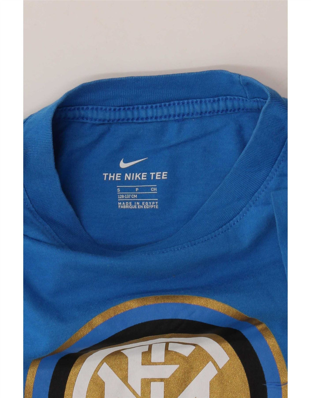 Футболка с графическим рисунком Nike для мальчиков Inter Milan, 8–9 лет, маленькая синяя