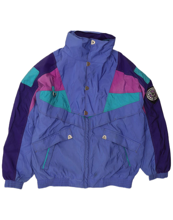 Мужская лыжная куртка Fusalp IT 54 2XL Синяя Полиамид с цветными блоками