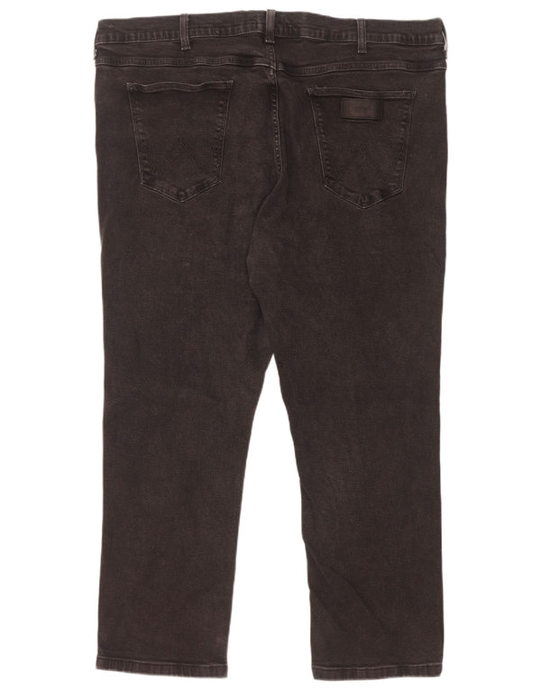 Мужские прямые джинсы Wrangler Greensboro Regular Fit W44 L28, черный хлопок