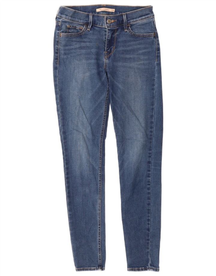 Женские джинсы LEVI'S 710 Super Skinny W26 L28 Синие, хлопок