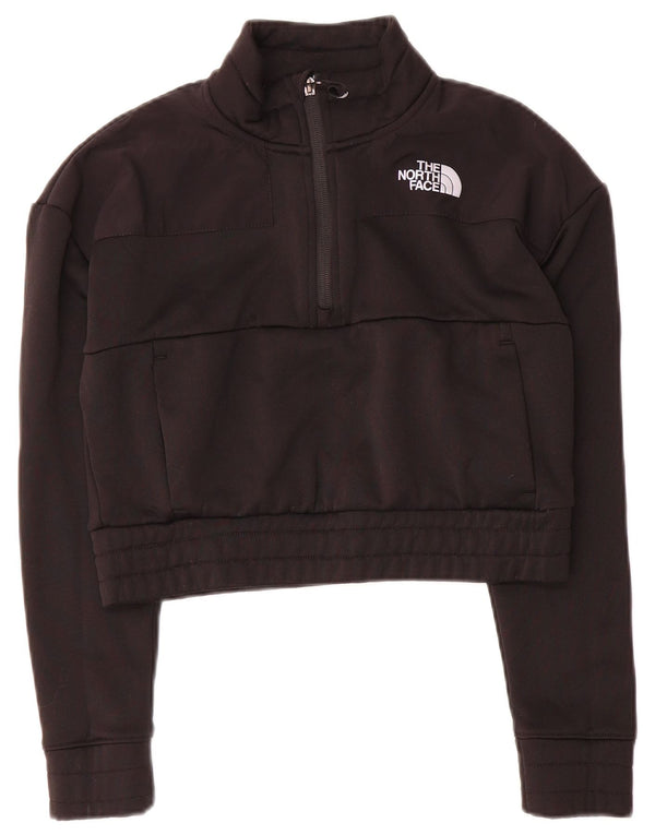 Женский укороченный свитер свободного кроя The North Face, Великобритания 6 XS, черный