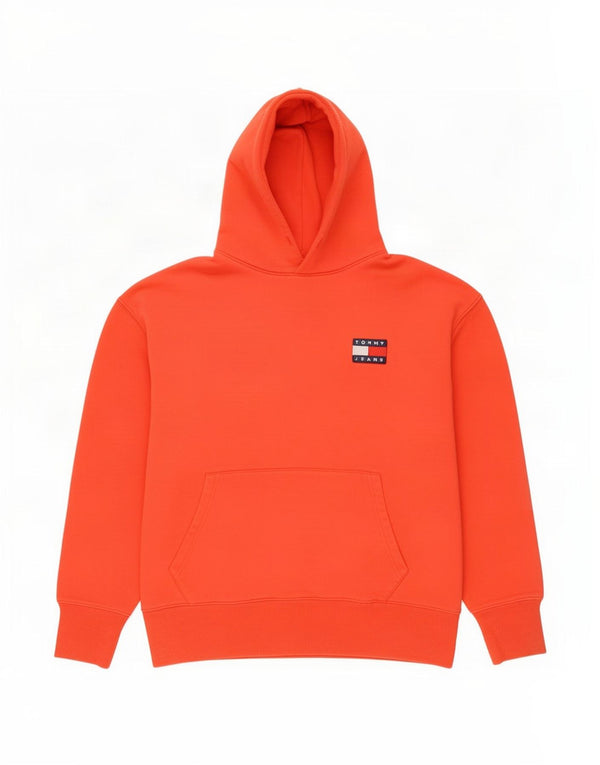 Мужской джемпер с капюшоном Tommy Hilfiger, большой красный, хлопковый