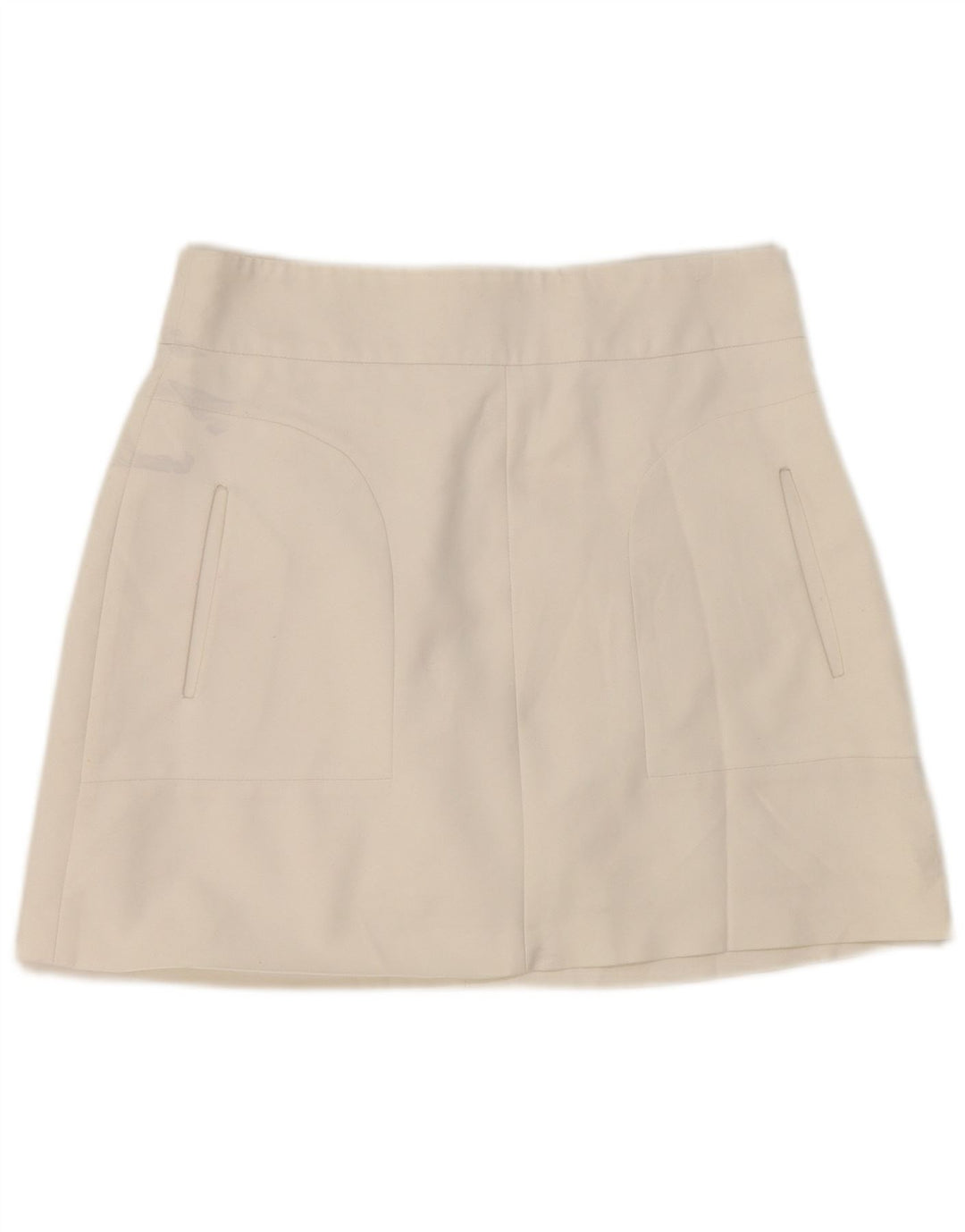 Женская мини-юбка Zara Medium W28, белый хлопок