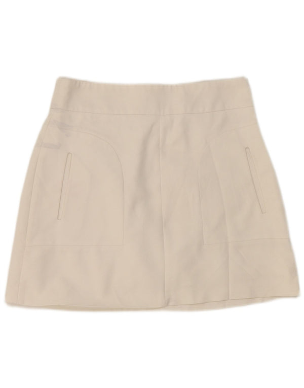 Женская мини-юбка Zara Medium W28, белый хлопок