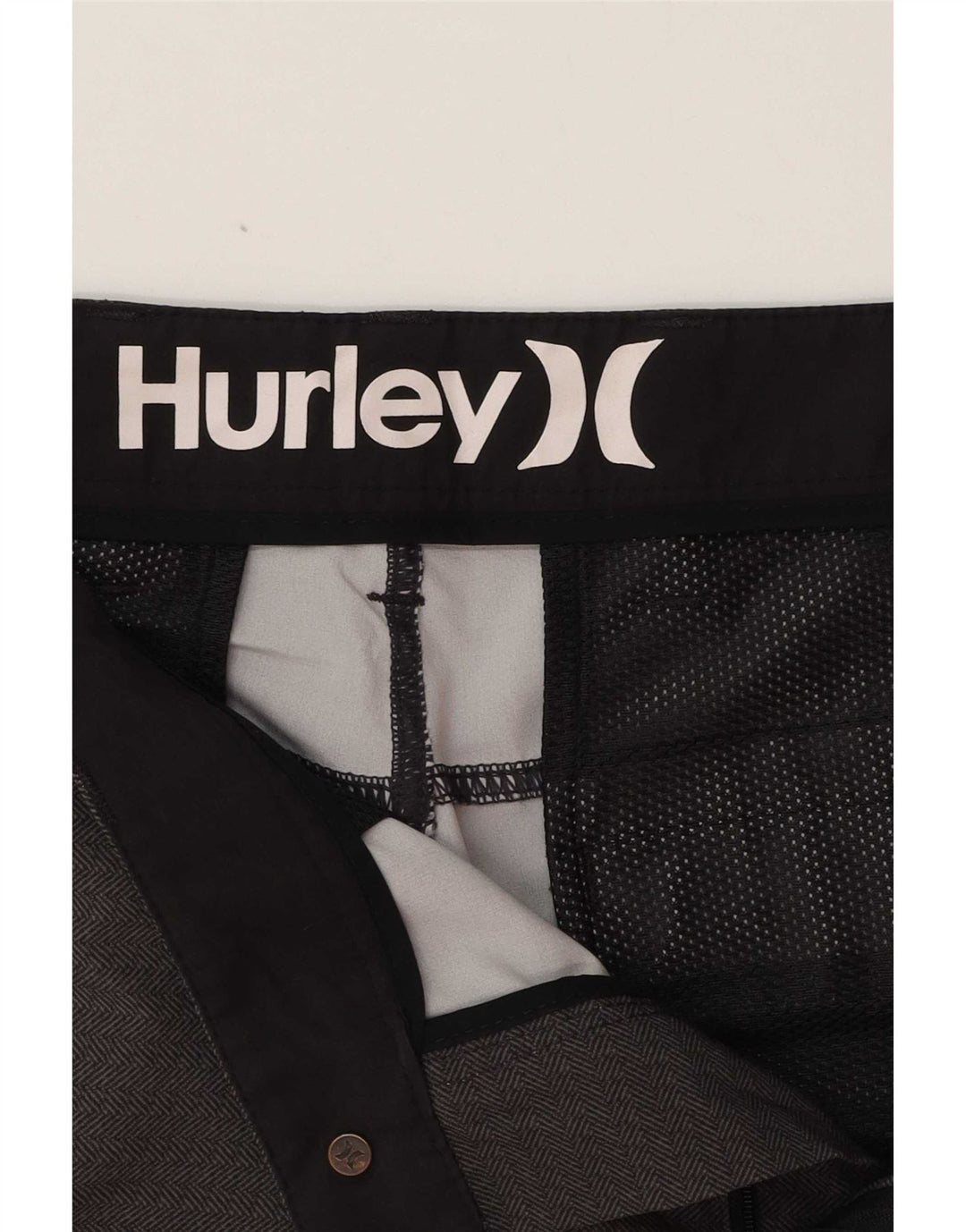 Мужские шорты чинос Hurley W33, средний серый полиэстер с геометрическим рисунком