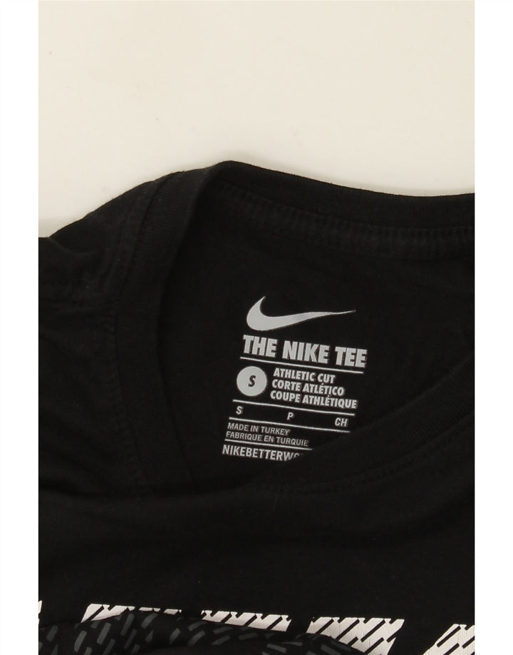 Мужская футболка с графическим принтом Nike Athletic Cut, маленькая черная