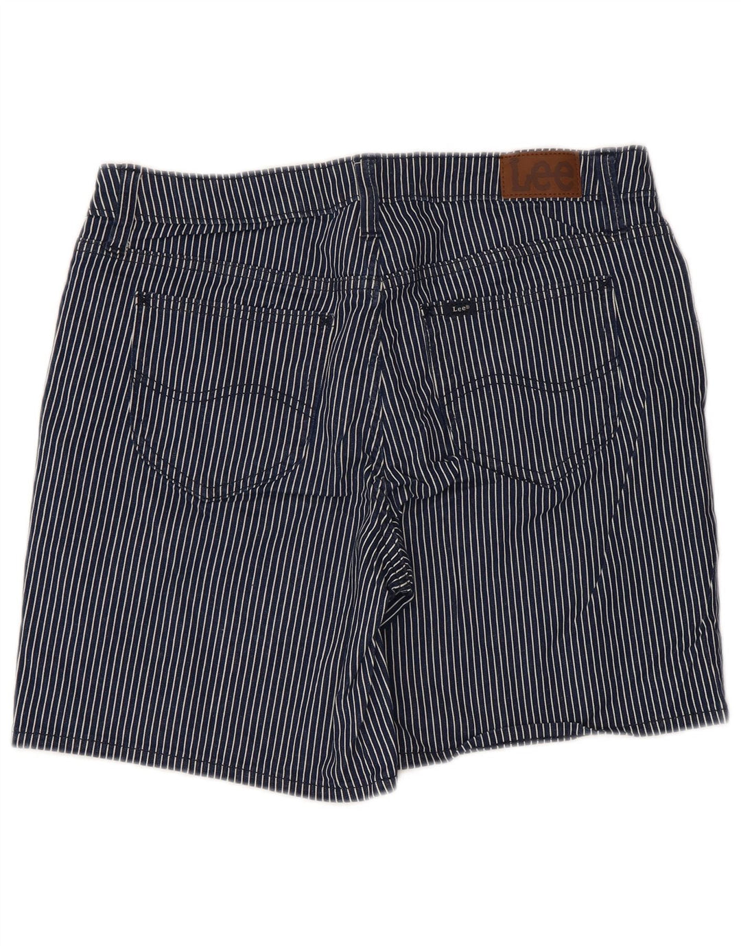 Женские повседневные шорты Lee со средней посадкой W34, большие темно-синие в полоску