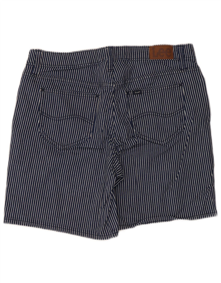 Женские повседневные шорты Lee со средней посадкой W34, большие темно-синие в полоску