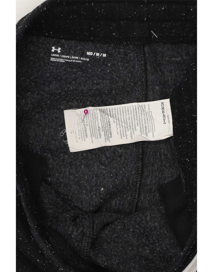 Мужские спортивные брюки с графическим рисунком Under Armour, джоггеры, средние черные в крапинку