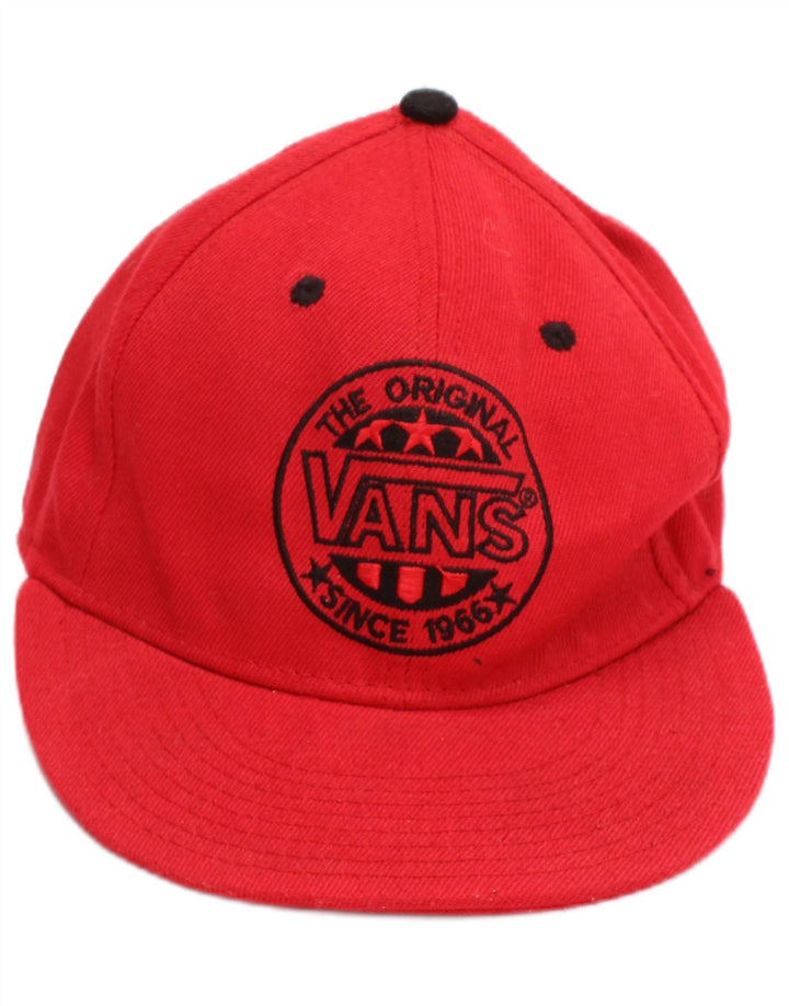 Мужская кепка Snapback с рисунком Vans, один размер, красная