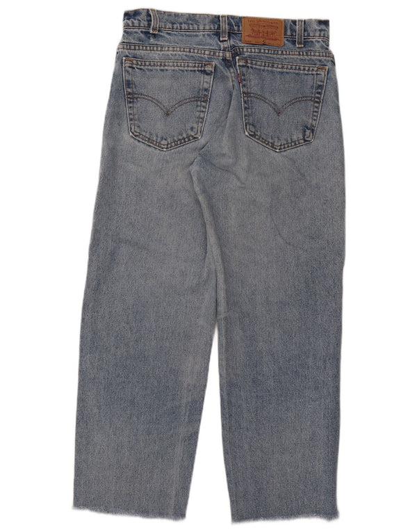 Женские укороченные джинсы свободного кроя Levi's 550 с высокой посадкой W32 L26 синие