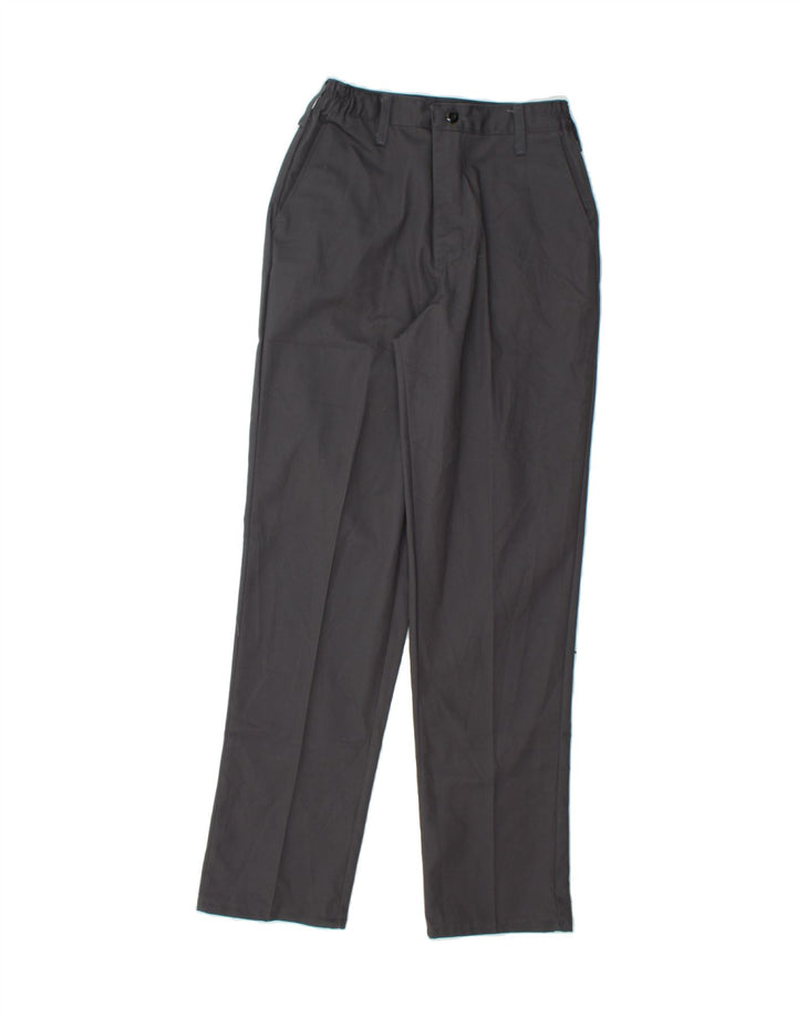 RED KAP Womens Straight Chino Trousers US 6 Medium W28 L32 Grey Polyester Vintage Red Kap and Second-Hand Red Kap from Messina Hembry 
