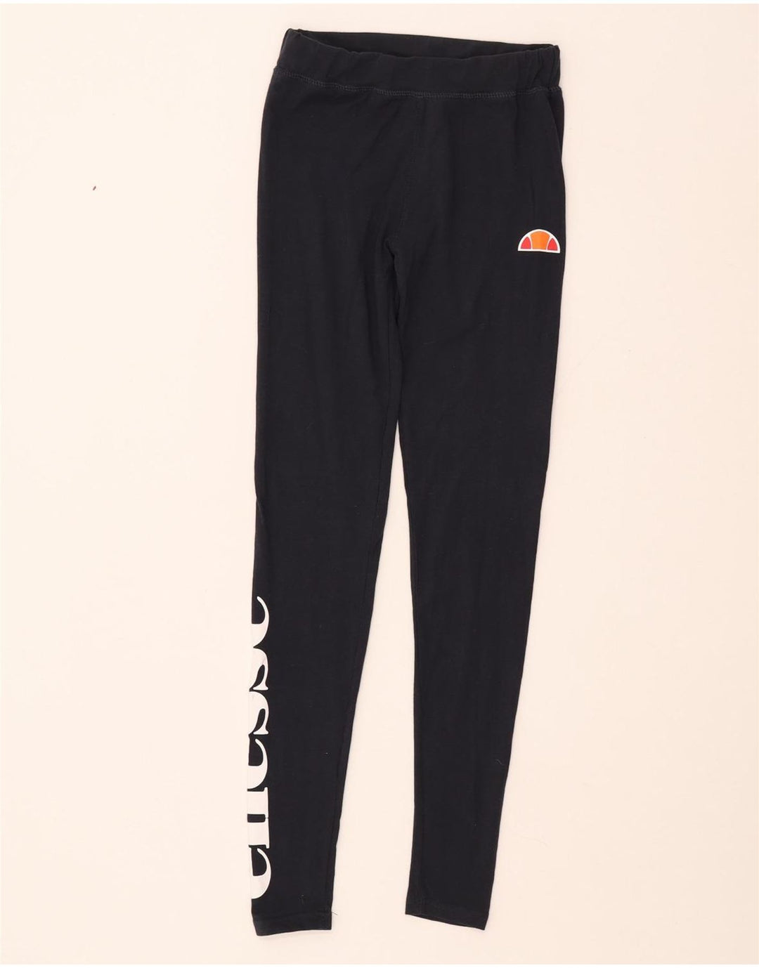 ELLESSE Женские леггинсы с рисунком UK 8, маленькие, темно-синие, хлопок