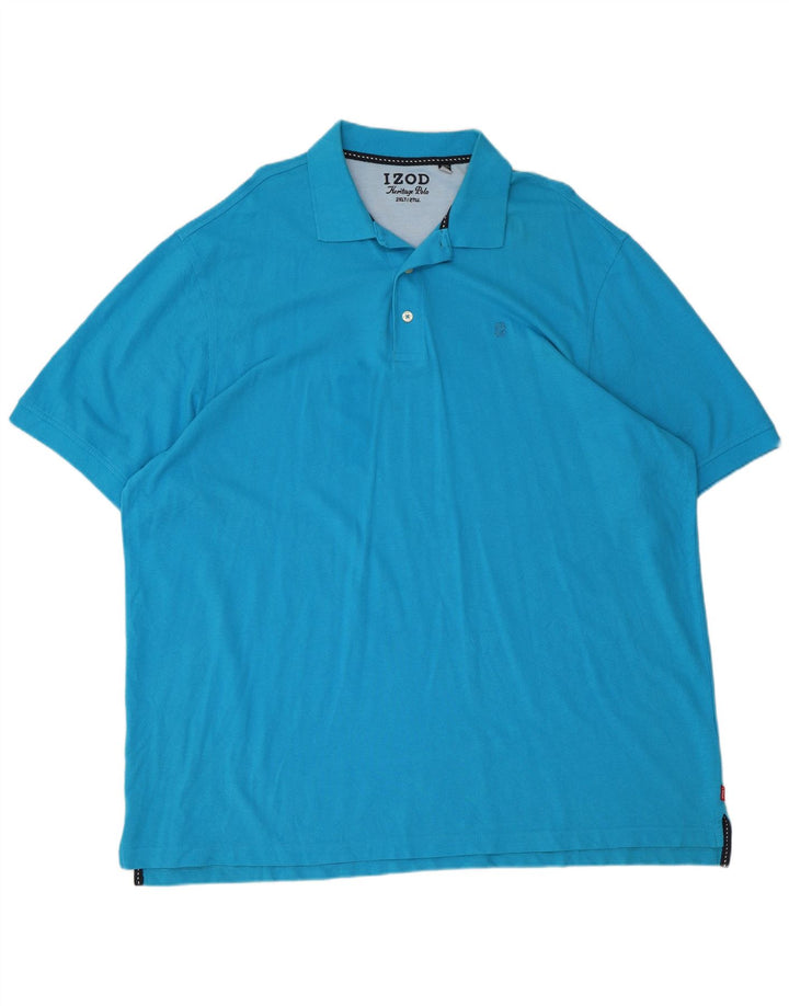 Мужская рубашка поло Izod 2XL синяя, хлопок