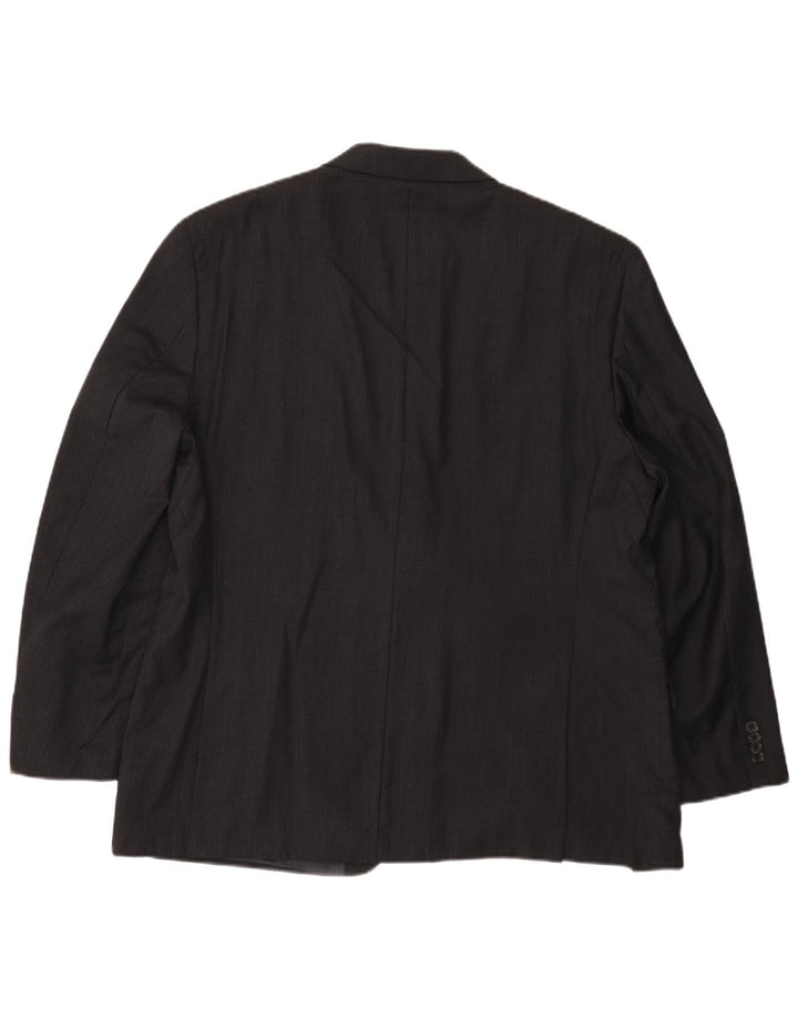 Мужской пиджак MICHAEL KORS с 2 пуговицами UK 46 3XL, черная шерсть