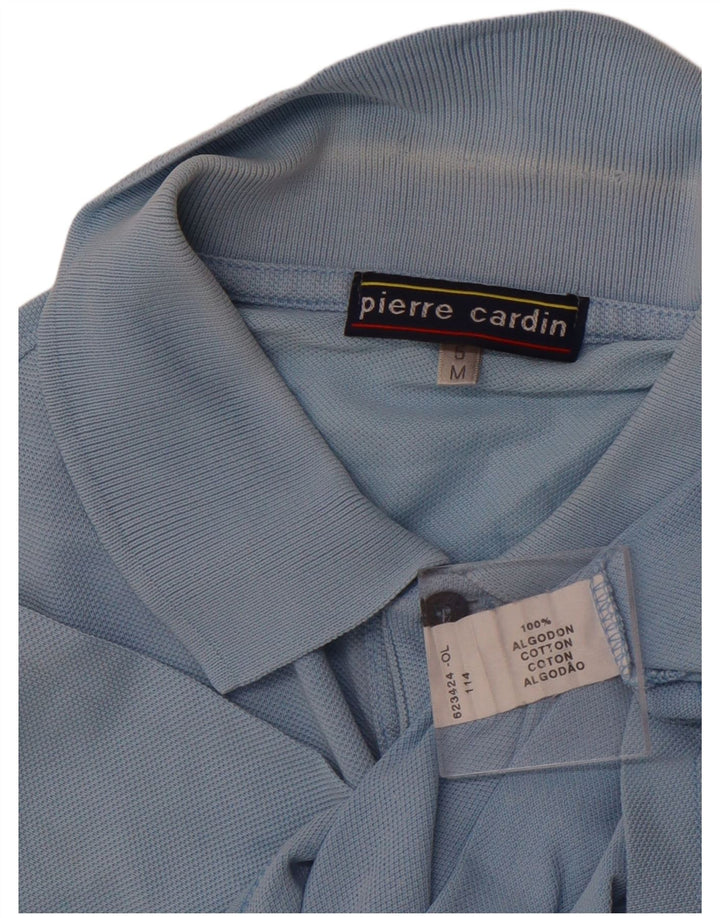 Мужская рубашка поло PIERRE CARDIN, хлопок среднего синего цвета