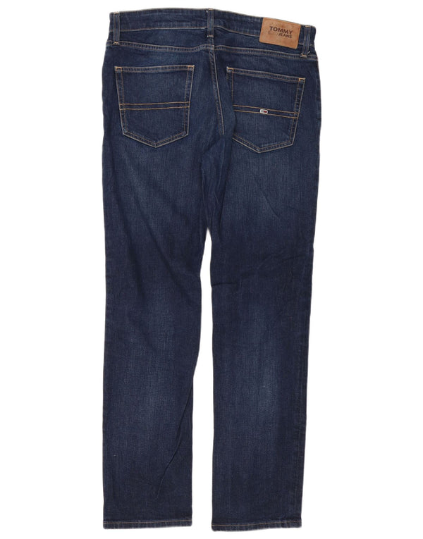 Tommy Hilfiger Mens Ryan Straight Jeans W32 L32 Navy Blue Cotton
