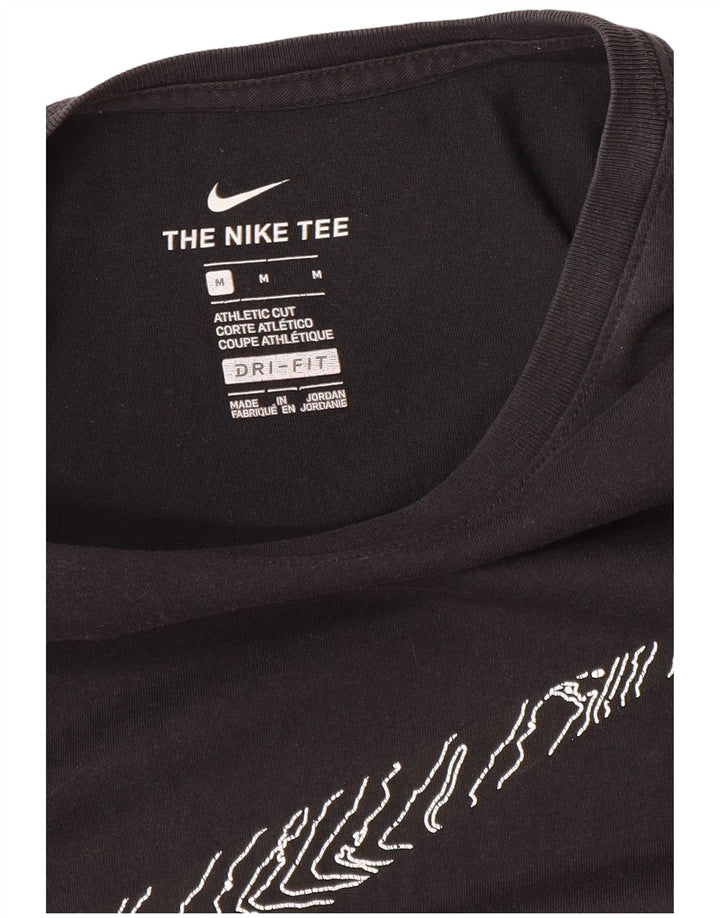 Мужская футболка спортивного кроя NIKE с рисунком, средний черный