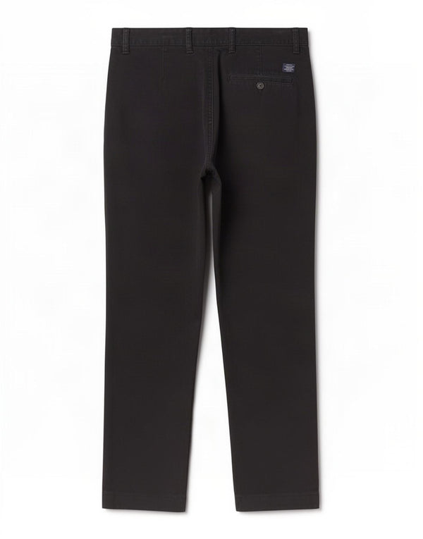 Мужские прямые брюки-чиносы Marks & Spencer W32 L28, черные, хлопковые