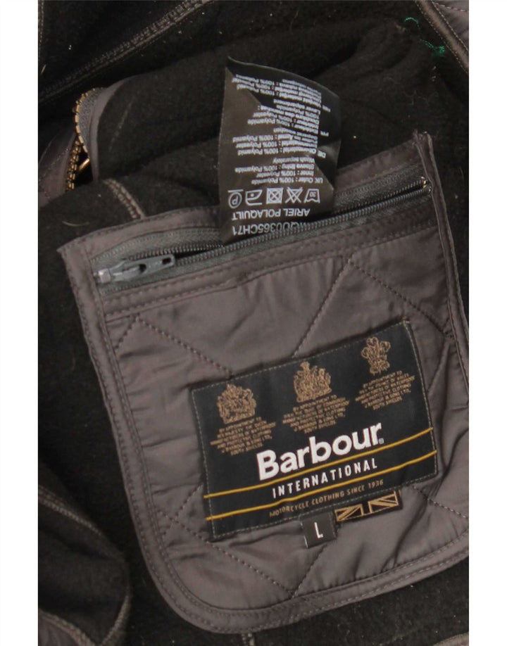 Мужская стеганая куртка Barbour UK 40, большая серая, полиамид