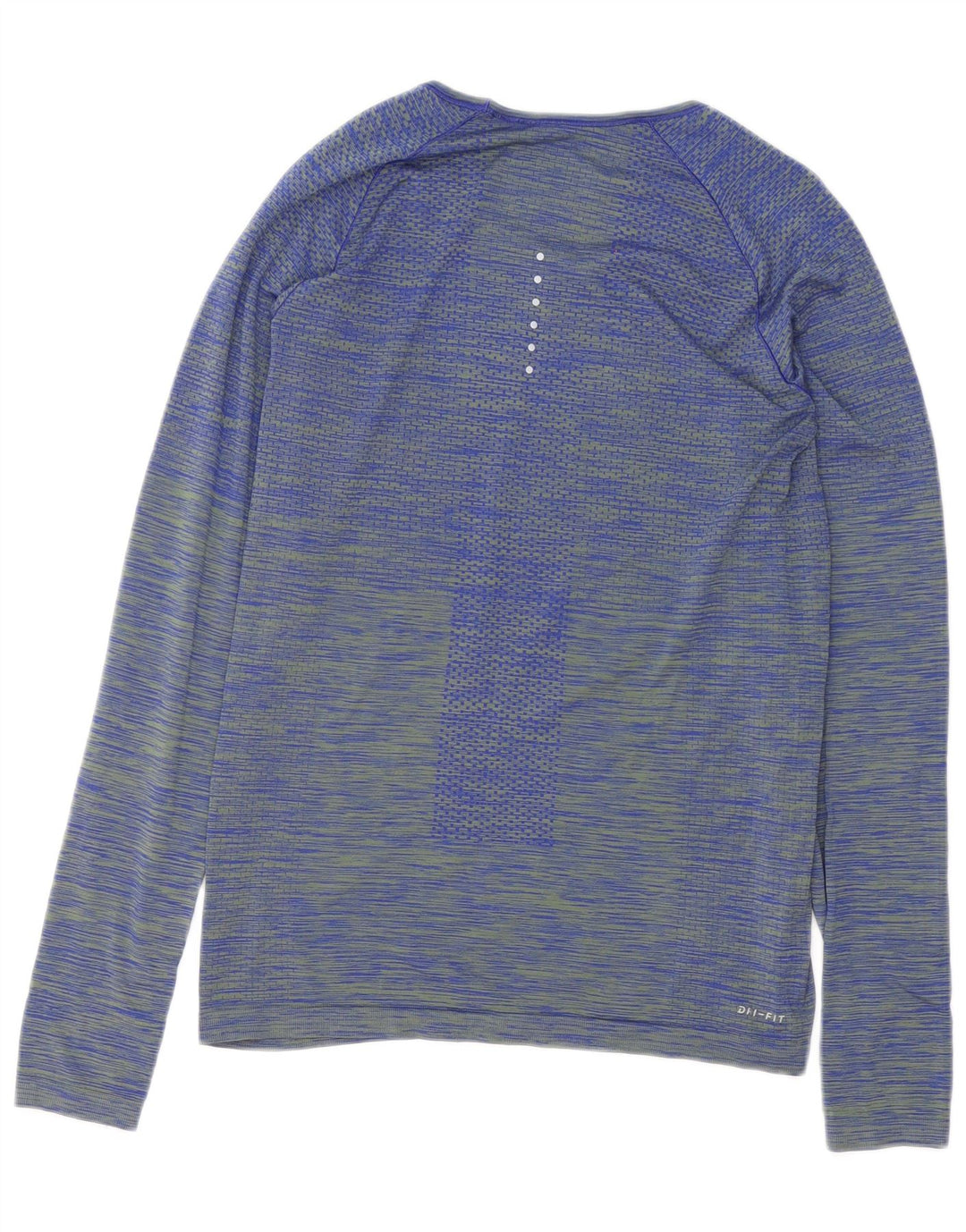 Женские кроссовки Nike Dri Fit Top с длинным рукавом UK 12, средние, синие в полоску