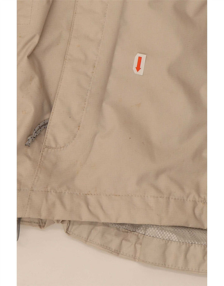 Женская оверсайз-дождевик с капюшоном The North Face UK 10, маленький размер, бежевый нейлон