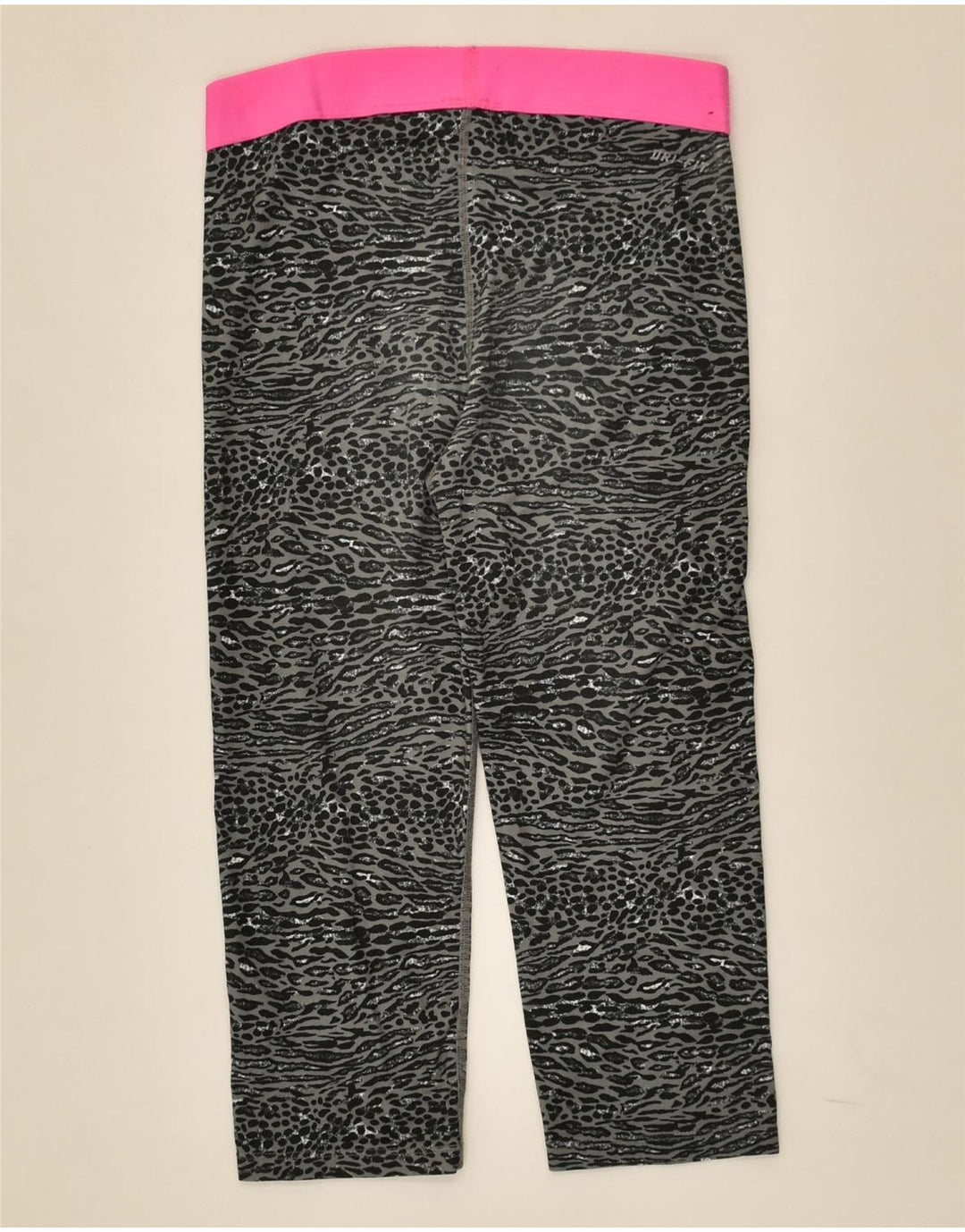 NIKE Girls Dri Fit Tracksuit Trousers 12-13 Years Large Grey Animal Print | Vintage Nike | Thrift | Second-Hand Nike | Used Clothing | Messina Hembry 