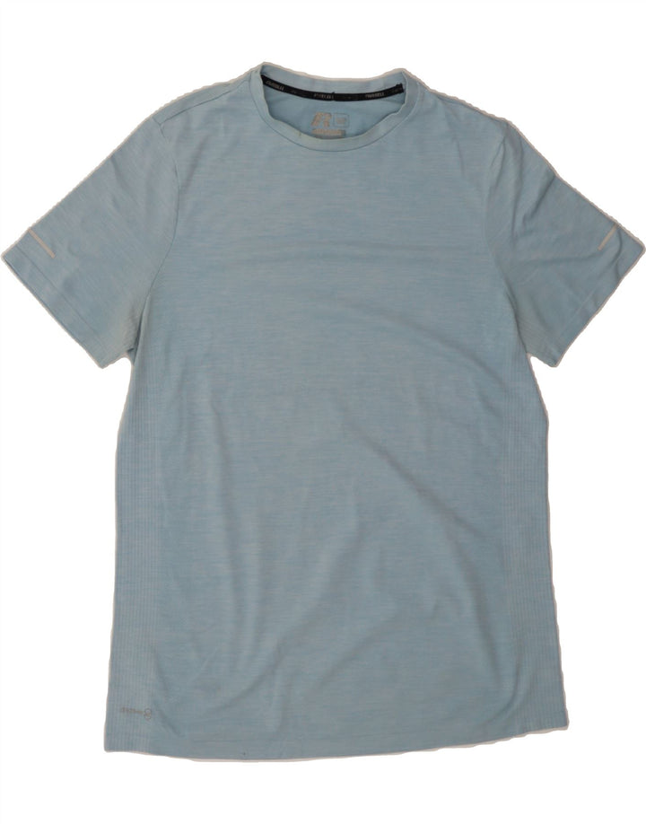 RUSSELL ATHLETIC Mens T-Shirt Top XL Blue Nylon Vintage Russell Athletic and Second-Hand Russell Athletic from Messina Hembry 