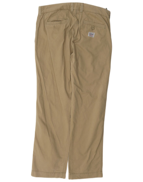 Мужские прямые брюки-чиносы Superdry XL W38 L33, хлопок цвета хаки