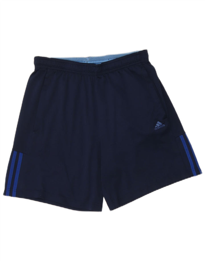 Мужские спортивные шорты Adidas, маленькие, темно-синие, полиэстер
