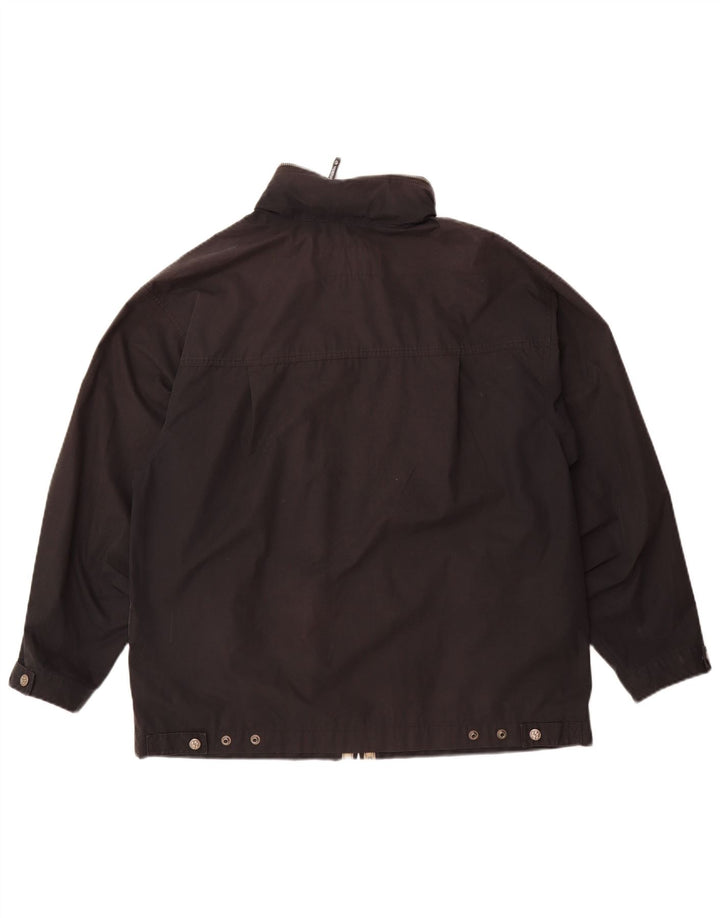 Мужская дождевик Jack Wolfskin UK 40, большой черный полиэстер