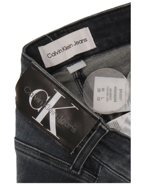 Мужские узкие джинсы Calvin Klein W28 L32, темно-синий хлопок