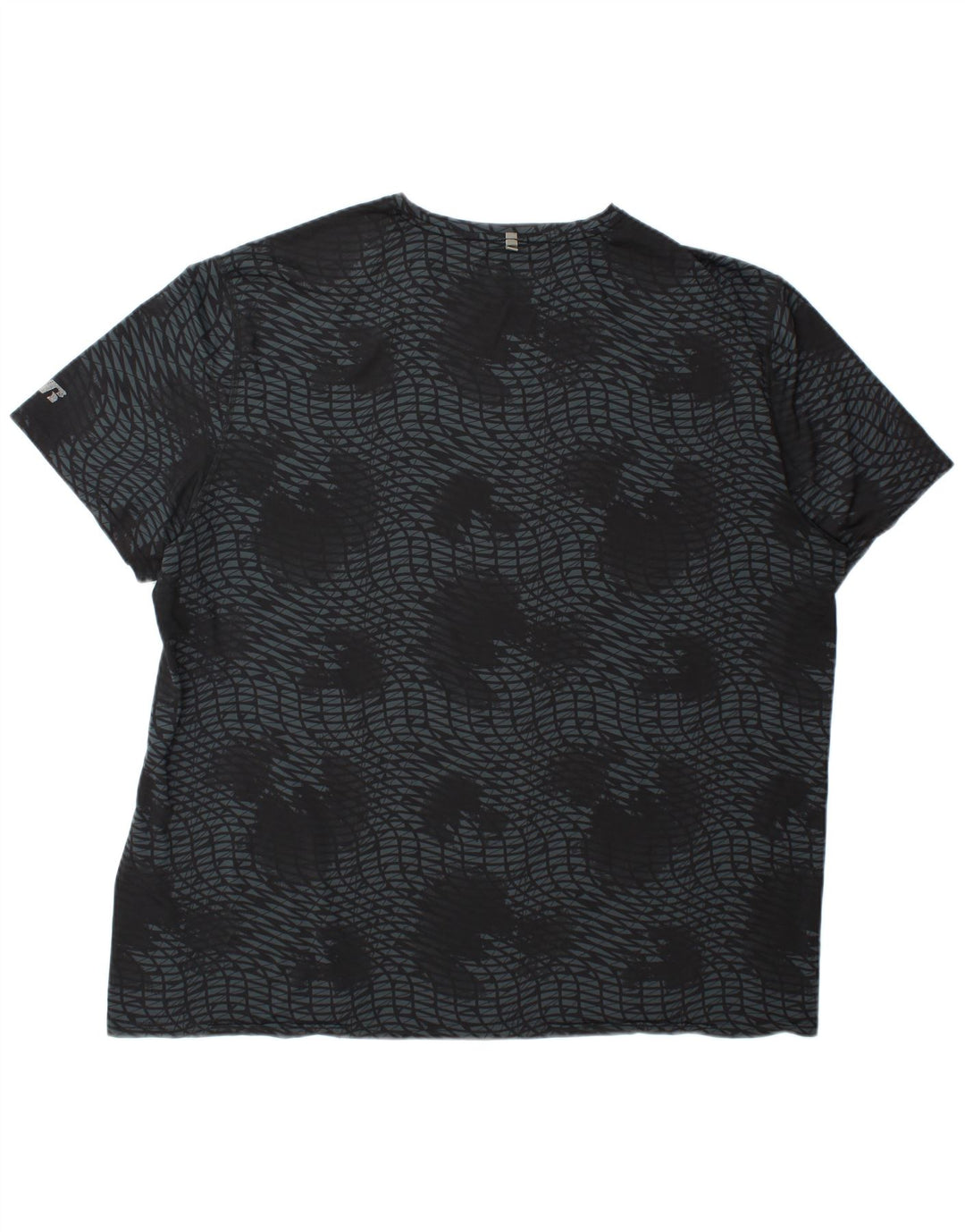 Мужская футболка RUSSELL ATHLETIC Dri-Power 2XL, серый полиэстер с геометрическим рисунком