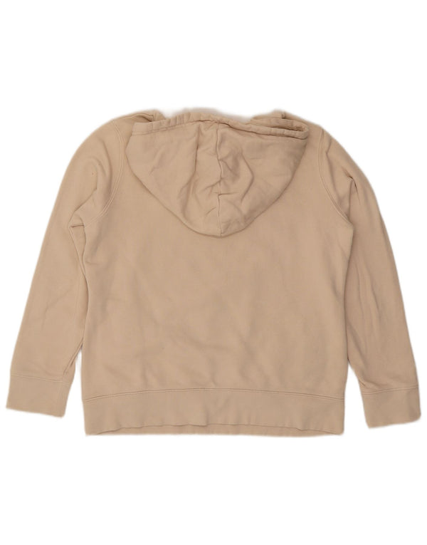 Женский джемпер с капюшоном Adidas UK 8, маленький, бежевый, хлопок